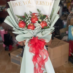 Bó hoa kết trái cây 8/3 vĩnh cửu