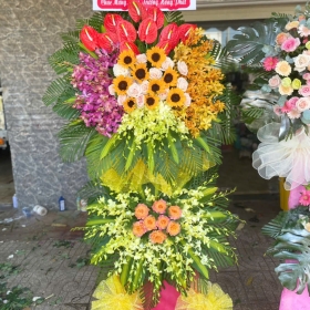 Chúc Mừng Khai Trương – Giỏ Hoa Tươi Thắm Cho Ngày Mới