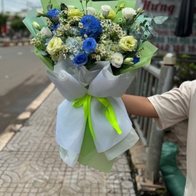 Hoa tươi 20/10 Vĩnh Tân - tông xanh