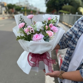 Hoa tươi 20/10 Vĩnh Cửu - hồng trắng