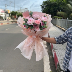 Hoa tươi 20/10 Vĩnh Cửu - hồng phấn