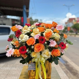 Giỏ hoa hồng - số 5