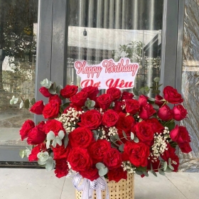 Giỏ hoa hồng - số 10