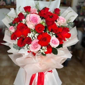 Hoa bó tông dịu nhẹ