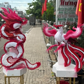 Tráp cưới hỏi rồng phượng