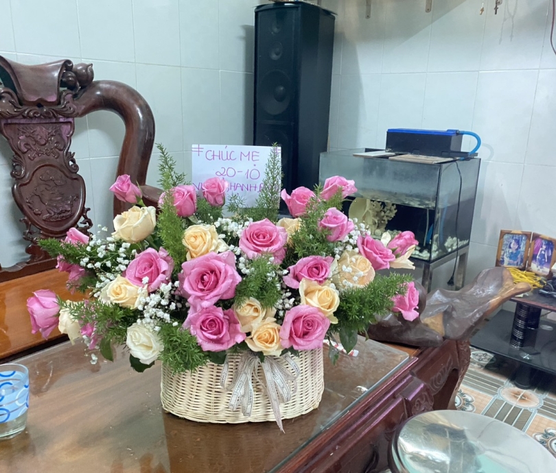 giỏ hoa đẹp vĩnh cửu đồng nai