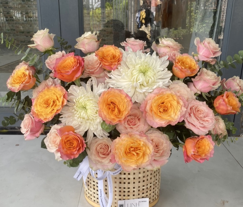 giỏ hoa tươi vĩnh tân vĩnh cửu