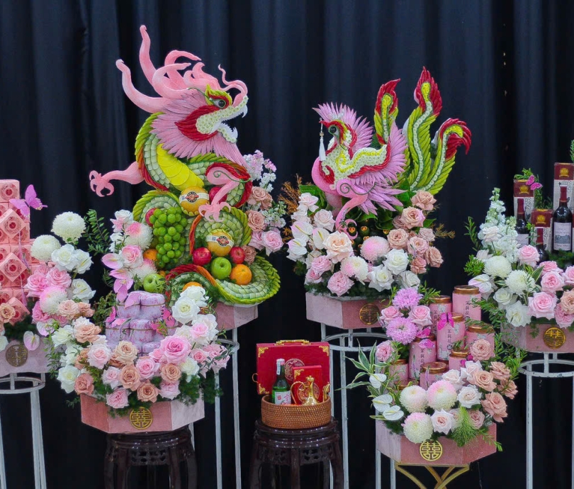 Tráp cưới hỏi - shop hoa vĩnh cửu