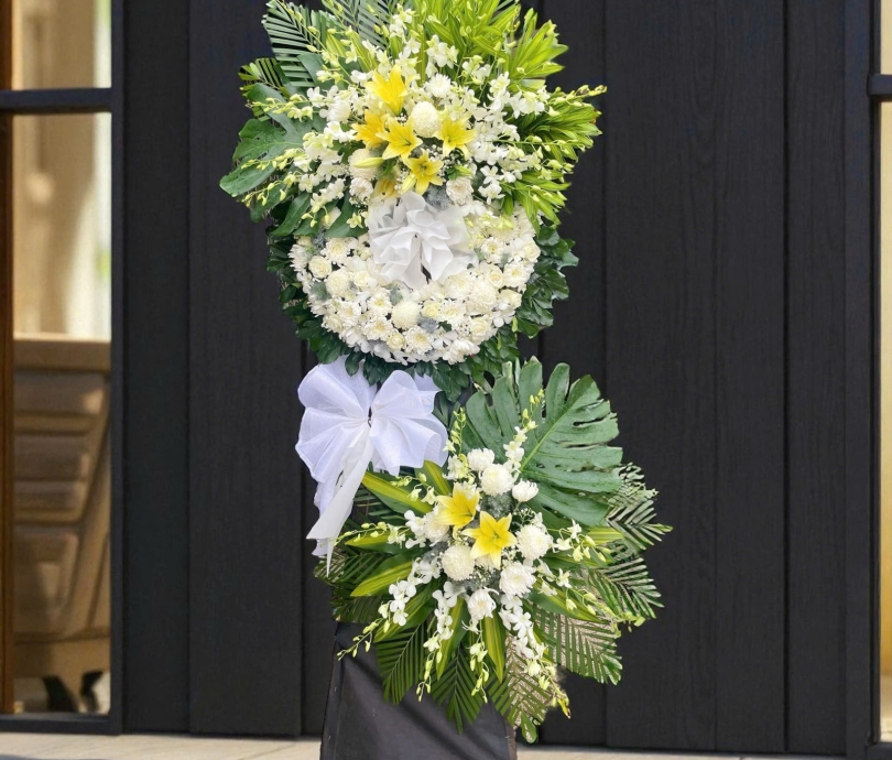 Hoa chia buồn mẫu 002