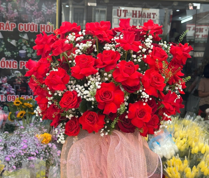 Giỏ hoa hồng - số 6