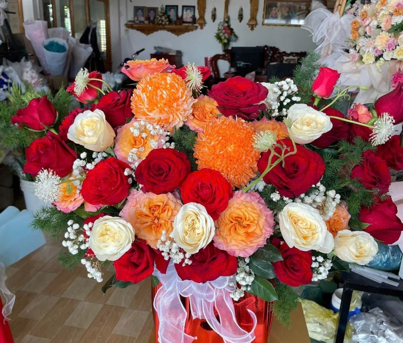 Giỏ hoa hồng - số 9