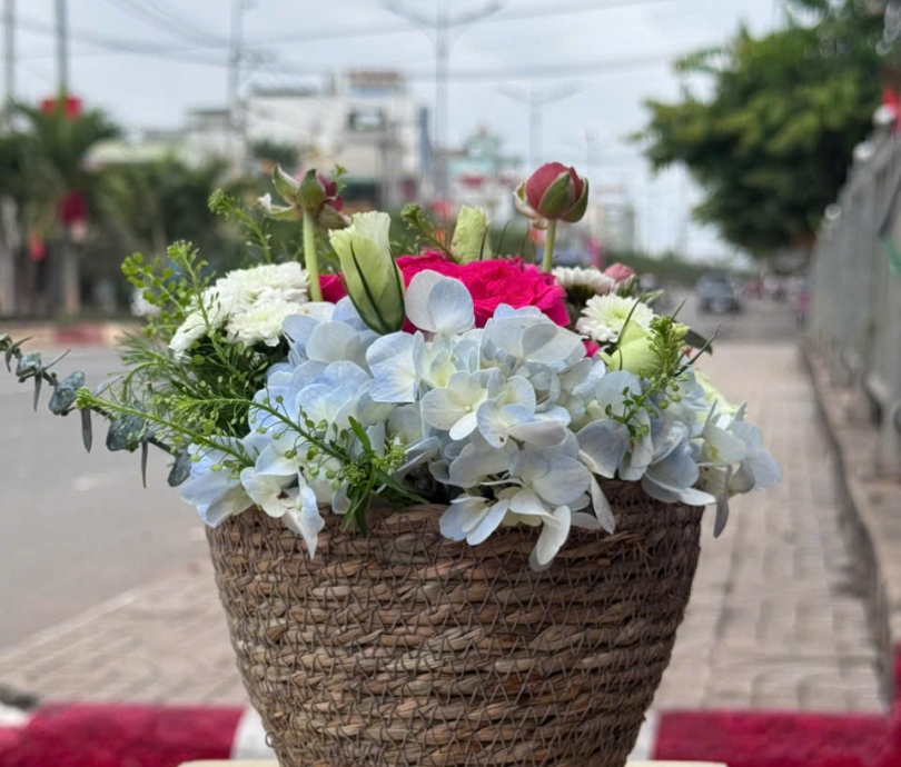 Mẫu hoa giỏ 001