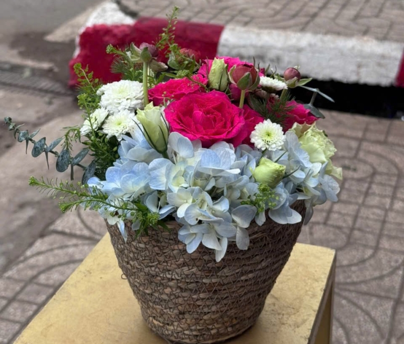 Mẫu hoa giỏ 001
