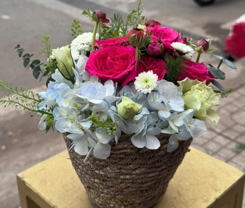 Mẫu hoa giỏ 001