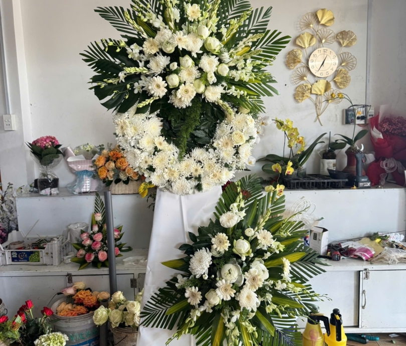 Hoa chia buồn mẫu 034